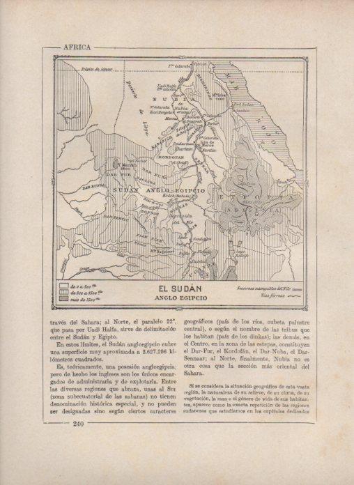 LAMINA V27862: Mapa de El Sudan