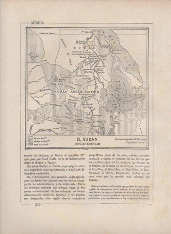 LAMINA V27862: Mapa de El Sudan