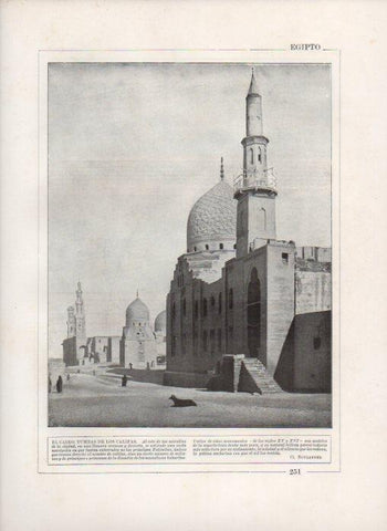 LAMINA V27864: Tumba de los Califas en El Cairo