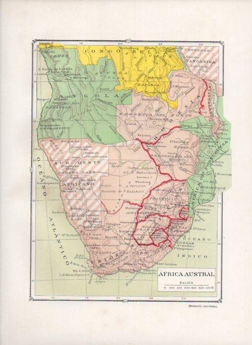 LAMINA V27866: Mapa de Africa Austral