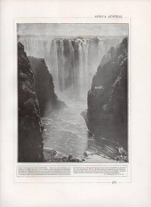 LAMINA V27868: Cataratas del Zambeze