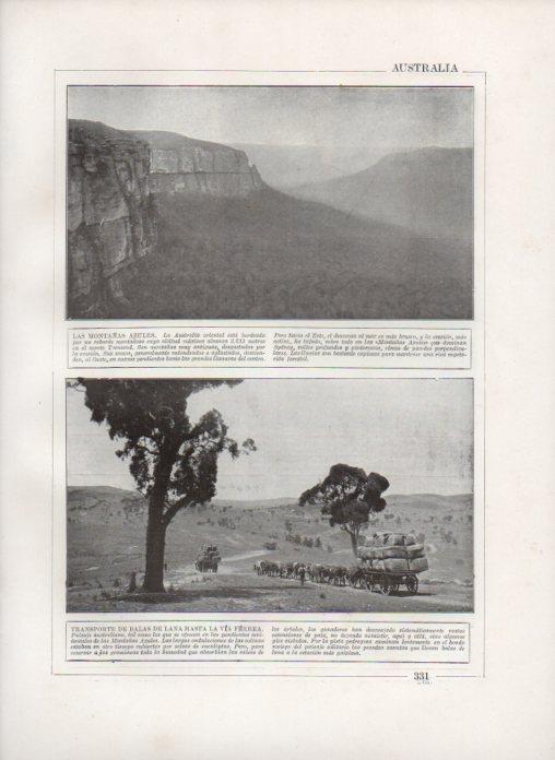 LAMINA V27875: Las Montañas Azules, Australia