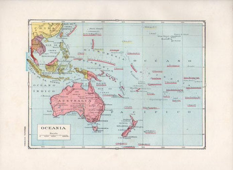 LAMINA V27879: Mapa de Oceania
