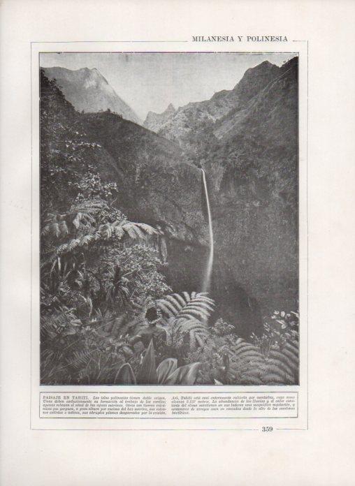 LAMINA V27880: Paisaje en Tahiti