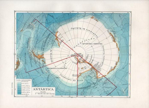 LAMINA V27884: Mapa de la Antartica