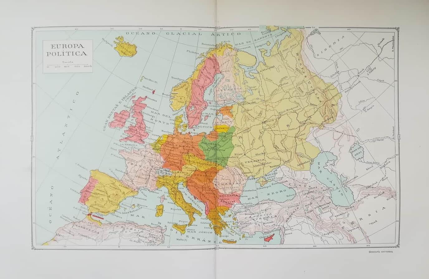 LAMINA V27799: Mapa Europa politica