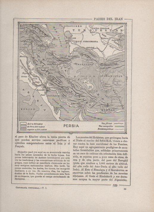 LAMINA V27797: Mapa de Persia