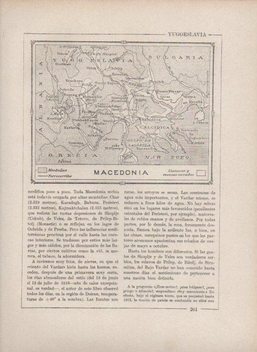 LAMINA V27724: Mapa de Macedonia