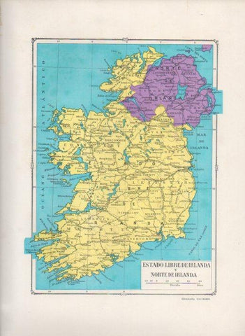 LAMINA V27686: Mapa de Irlanda