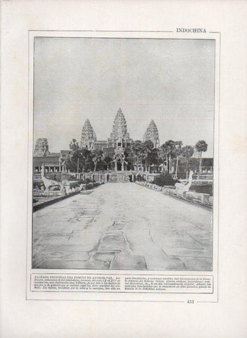 LAMINA V27773: Fachada del templo de Angkor-Vat