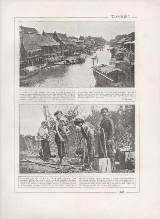 LAMINA V27780: Canal de Bangkok y mujeres annamitas