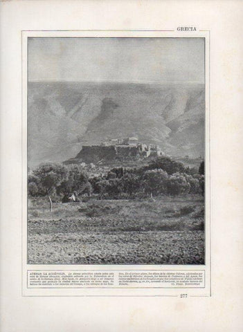 LAMINA V27793: La Acropolis de Atenas