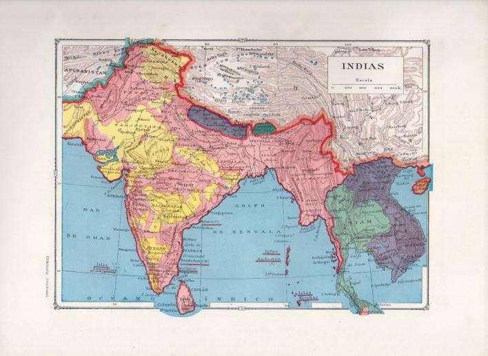 LAMINA V27783: Mapa de Indias o India