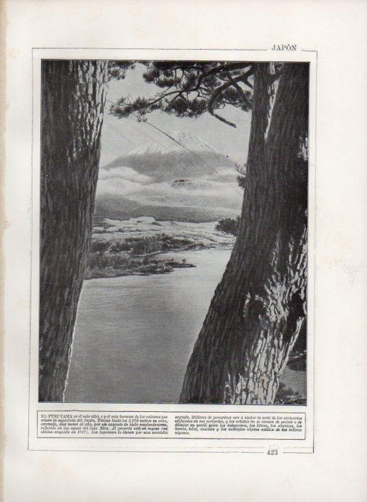 LAMINA V27767: Vista del Fusiyama, Japon