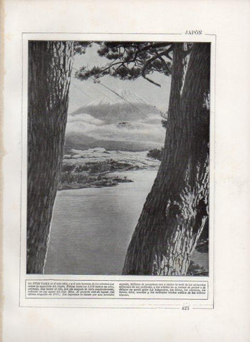 LAMINA V27767: Vista del Fusiyama, Japon