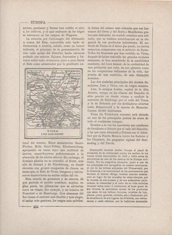 LAMINA V27741: Mapa de Viena y alrededores