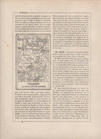LAMINA V27748: Mapa de la zona de los Polders, Holanda