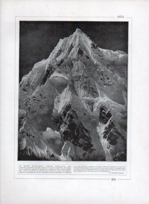 LAMINA V27758: Monte Siniolchun, Sikkim en Himalaya