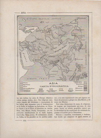 LAMINA V27759: Mapa economico de Asia