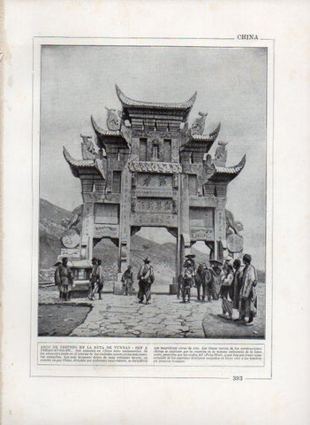 LAMINA V27763: Arco de Triunfo en la ruta de Yunnan - Sen a Tshao-Tung-Fu