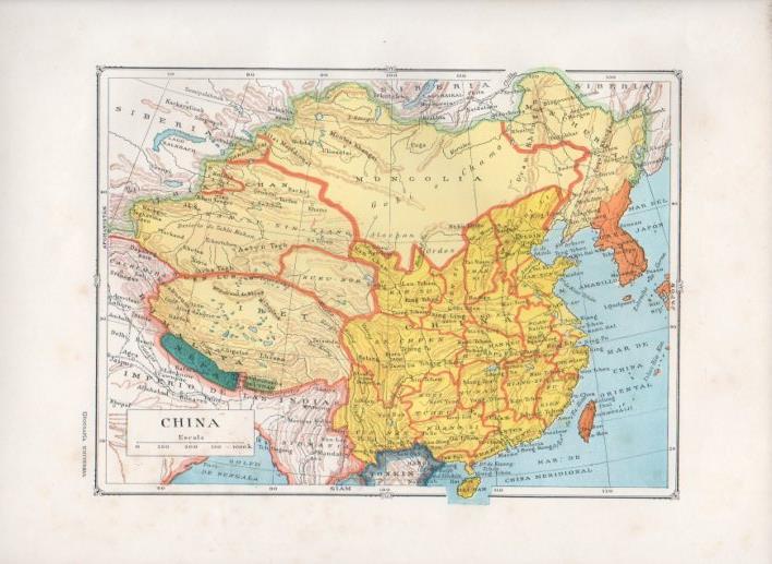 LAMINA V27765: Mapa de China