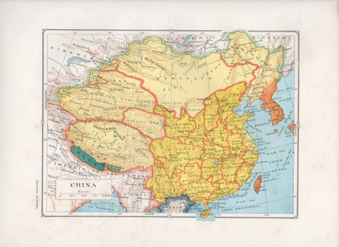 LAMINA V27765: Mapa de China