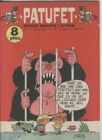 Patufet segona epoca numero 099: El rei de la cerdanya, Josep M.Cabayol en una cruilla,