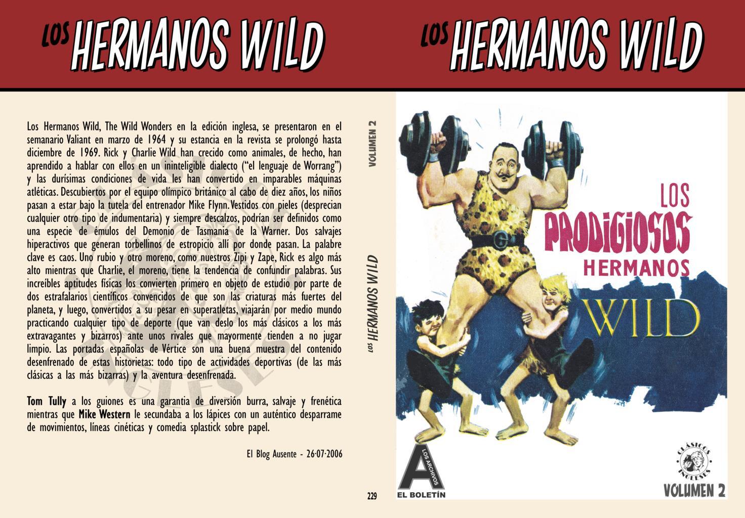 Los Archivos de El Boletin volumen 229: Los Hermanos Wild vol 2