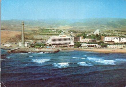 POSTAL PV00640: Vista parcial aerea de Maspalomas, Gran Canaria