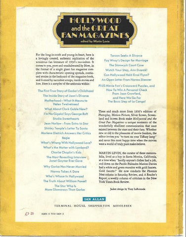 LAMINA 34612: Contraportada de Hollywood and the Great Fanmagazines