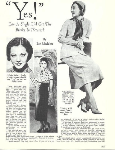 LAMINA 34607: Sylvia Sidney, Karen Morley y Sidney Fox