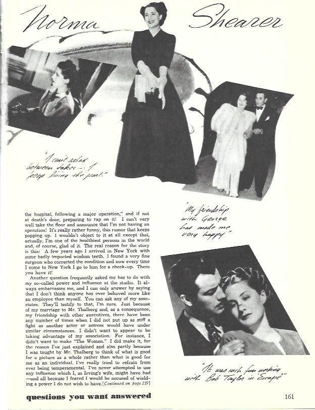 LAMINA 34605: Norma Shearer con Bob Taylor