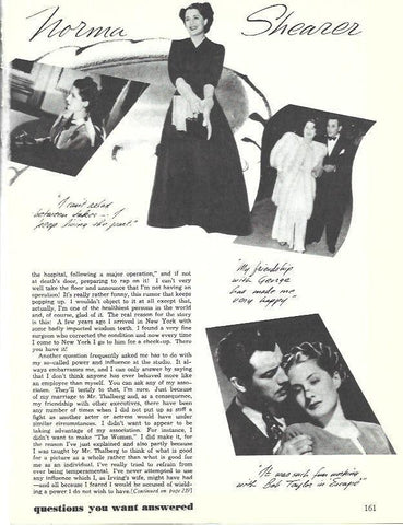 LAMINA 34605: Norma Shearer con Bob Taylor