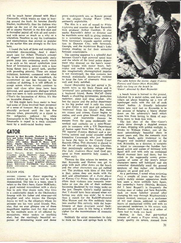 LAMINA 34628: Lauren Hutton y Burt Reynolds