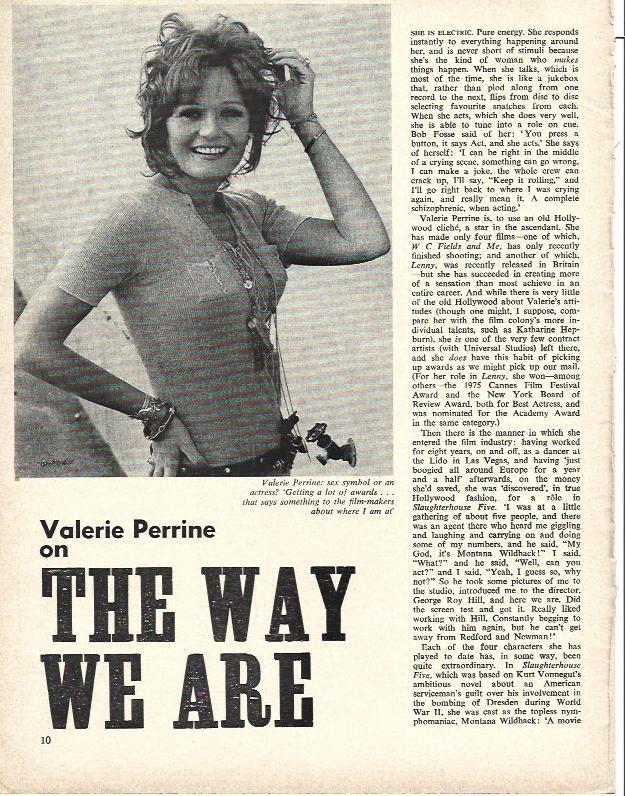 LAMINA 34647: Valerie Perrine