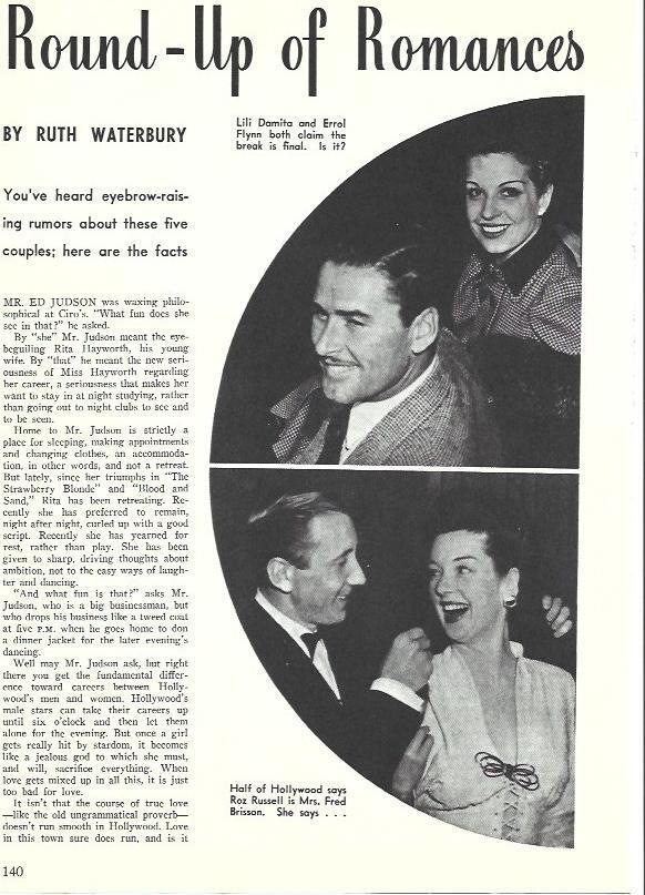 LAMINA 34596: Lili Damita y Errol Flynn