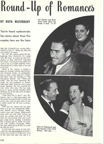 LAMINA 34596: Lili Damita y Errol Flynn