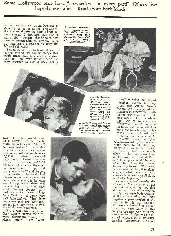 LAMINA 34546: Fotogramas con John Gilbert, Connie Bennett y Loretta Young