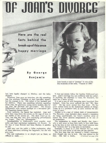 LAMINA 34544: Primer plano de Joan Bennett