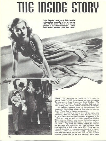 LAMINA 34543: Joan Bennett y su familia