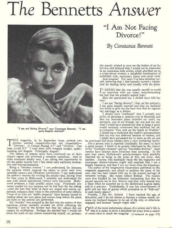 LAMINA 34542: Rostro de Constance Bennett