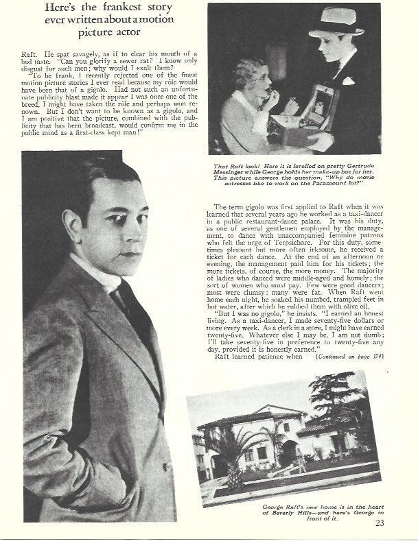 LAMINA 34540: George Raft y su casa