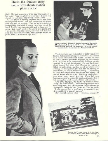 LAMINA 34540: George Raft y su casa