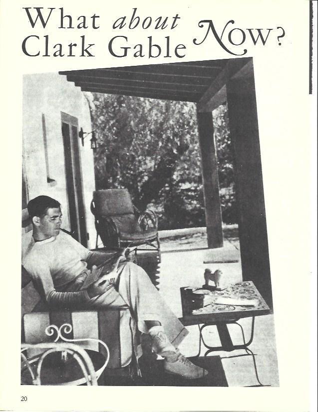 LAMINA 34538: Clark Gable en su casa