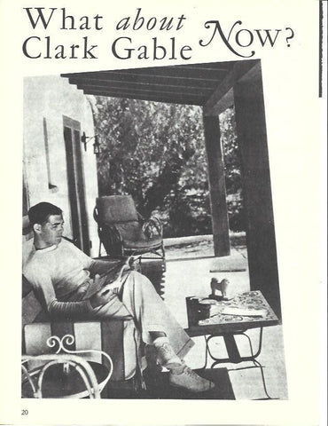 LAMINA 34538: Clark Gable en su casa