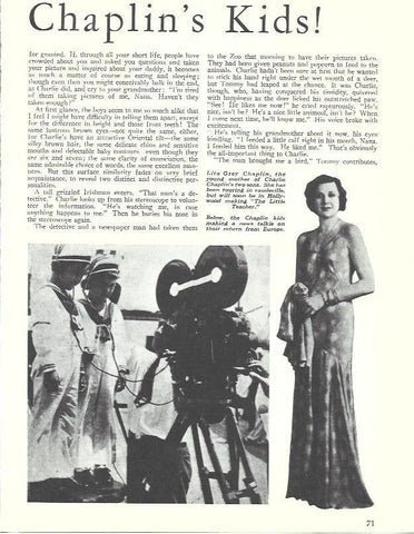 LAMINA 34564: Lita Grey Chaplin