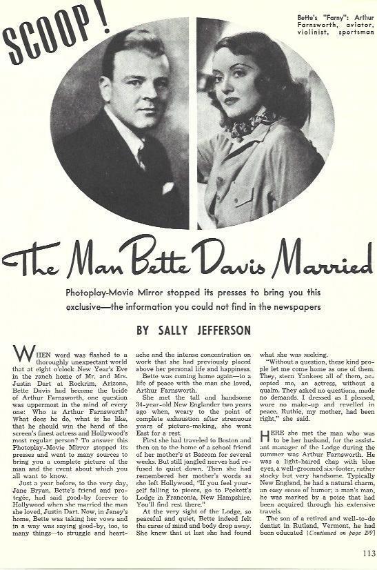 LAMINA 34584: Bette Davis y Arthur Farnsworth
