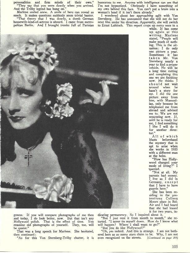 LAMINA 34580: Marlene Dietrich fumando