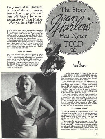 LAMINA 34578: Jean Harlow en dos fotografias