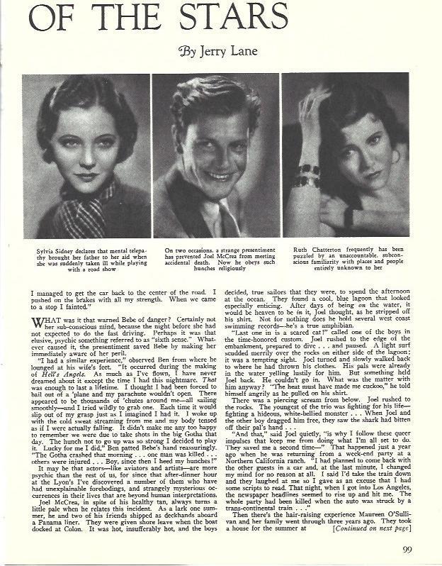 LAMINA 34577: Sylvia Sidney, Joel McCrea y Ruth Chatterton